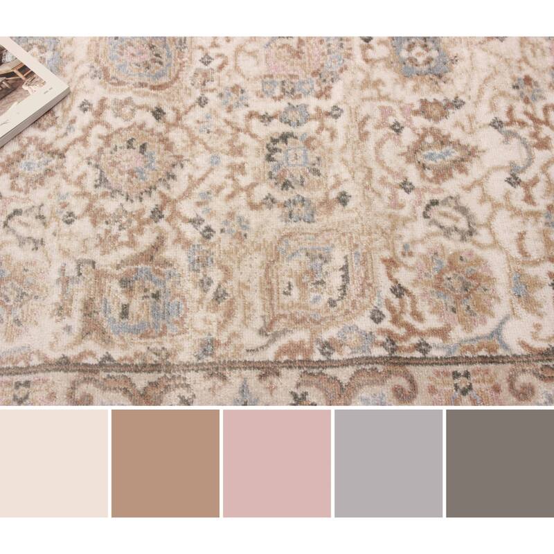 ECARPETGALLERY Machine Woven Tuscany Ivory Area Rug