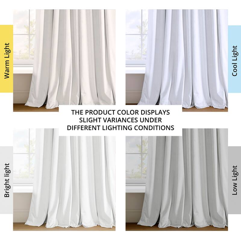 Exclusive Fabrics Signature Pleated Blackout Velvet Curtain (1 Panel)