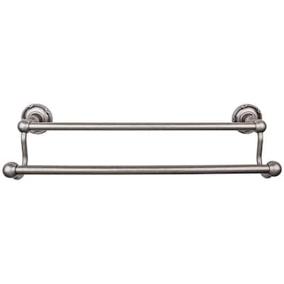 Top Knobs Edwardian Bath 24 Inch Double Towel Bar Ribbon Backplate