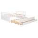 preview thumbnail 6 of 10, Stylish Daybed - Pull-Out Trundle, Three Functional Drawers, and Modern Design - Ideal for Sleepovers and Storage, White