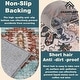 preview thumbnail 35 of 65, Washable Vintage Floral Area Rug Non-Slip Thin Rug for Living Room, Bedroom, Kitchen and Bath Machine Washable Indoor Pet Rugs