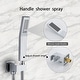 preview thumbnail 15 of 16, Rain Shower System with Waterfall Tub Spout 3 Function Bathroom Shower Faucet Set Contain 12 Inch Shower Head
