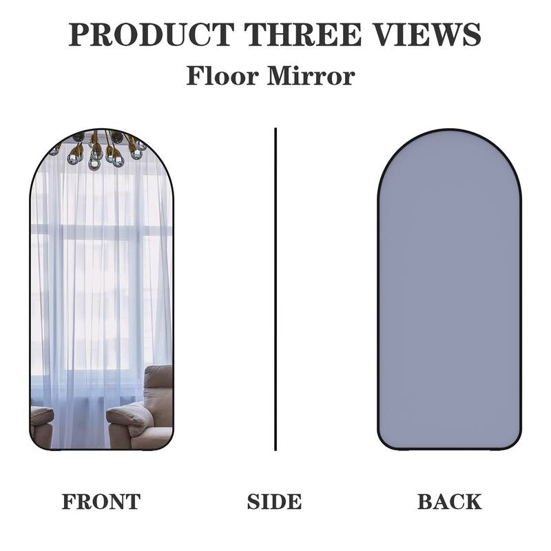 71"H Full Length Mirror with Metal Frame for Hair Salons