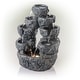 preview thumbnail 8 of 10, Alpine Corporation 14" Tall Tabletop 5-Tier Cascading Waterfall Fountain with LED Lights