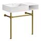 Option Matte White / Brushed Brass