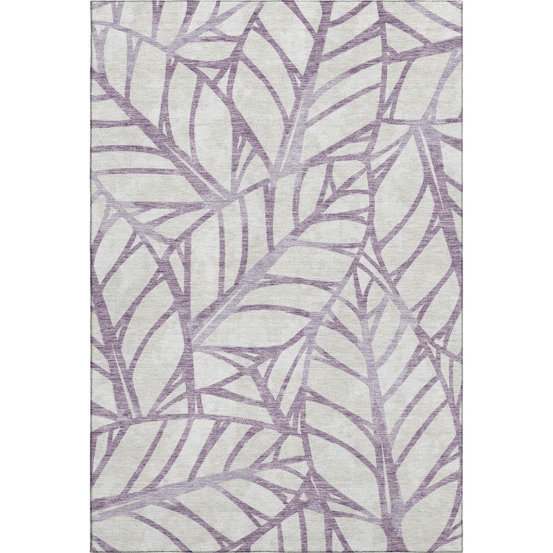 Premium Washable Super Soft Modern Palm Mayfield Rug