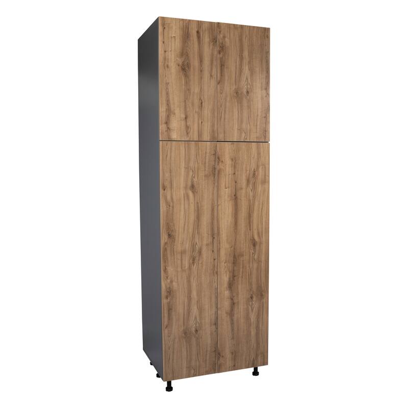 24" x 84" Utility Cabinet-Four Door-Grey - 24 x 84 x 23 3/8 - Brown