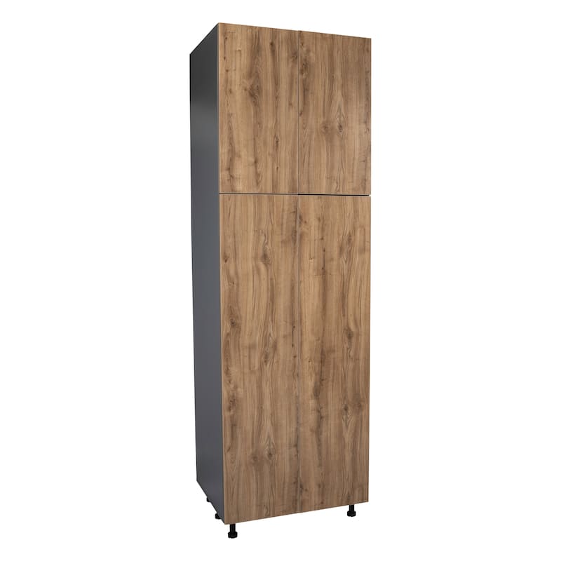24" x 96" Utility Cabinet-Four Door-Grey - 24 x 96 x 23 3/8 - Brown