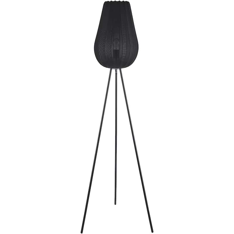 Livabliss Cayo Modern Task Floor Lamp - 62"H x 17"W x 17"D - Black