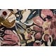 preview thumbnail 21 of 20, Alexander Home Evelyn Floral Bouquet Area Rug 2' 3" x 3' 9" - Raspberry / Black - Runner/Rectangle