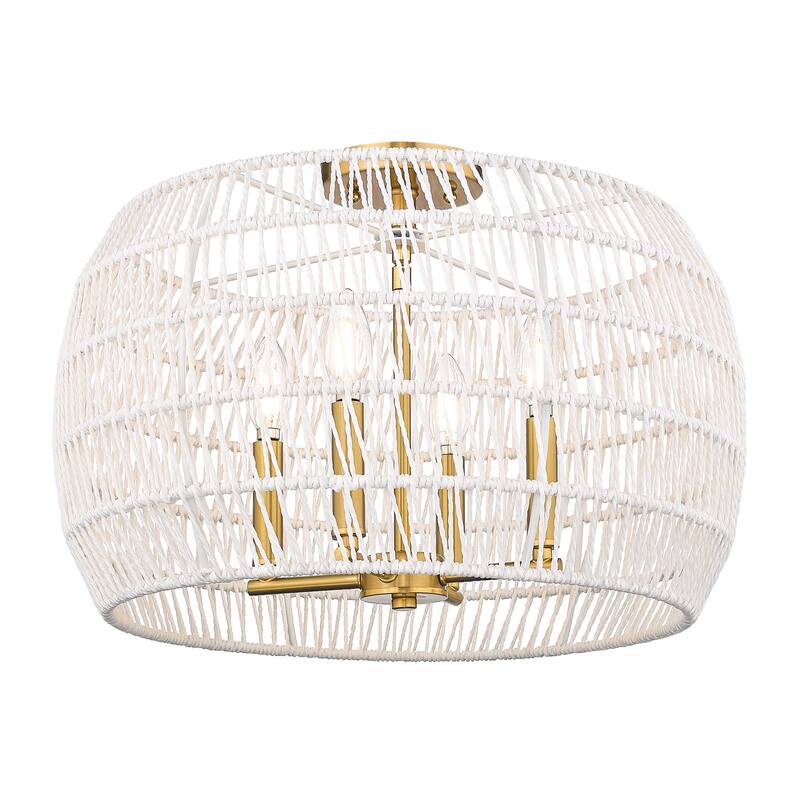Ellie 19" Wide 4-Light Semi-Flush
