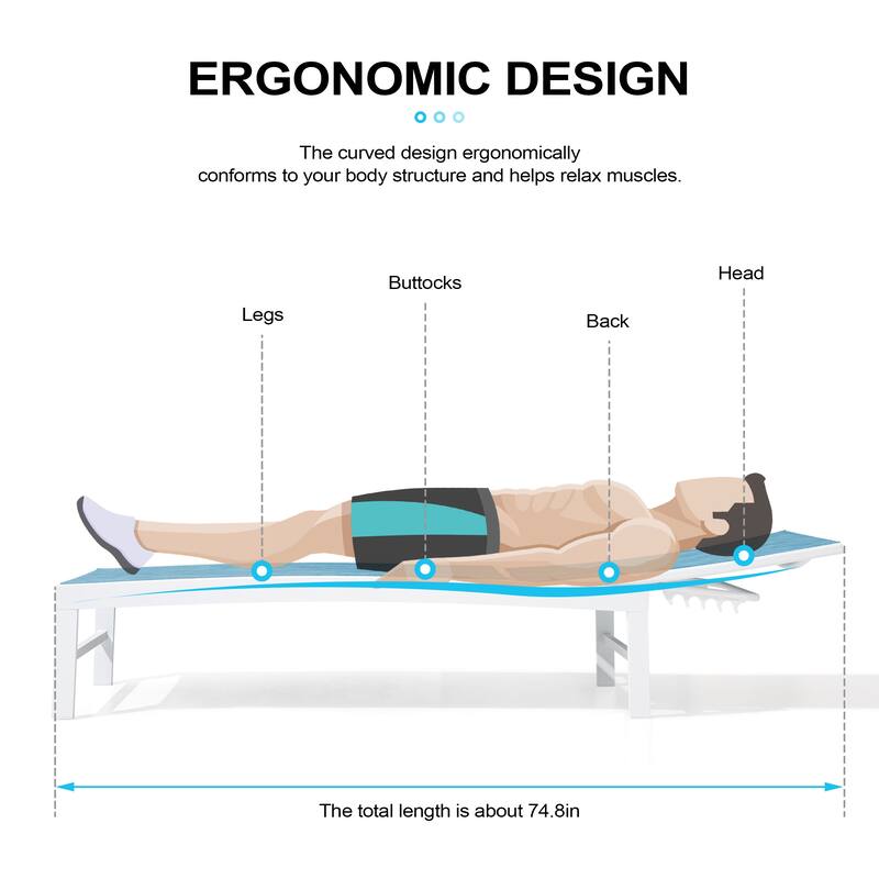 Outdoor Pool Lounger Aluminum All-weather Adjustable Chaise Lounge Chair - See Picture