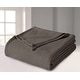 preview thumbnail 4 of 2, 100 Percent Cotton Thermal Blanket F/Q - Charcoal