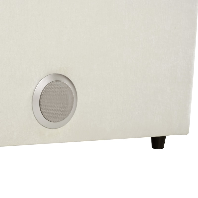 Modular Upholstered Sectional Sofa with Storage Space, USB Charge Ports, Wireless Charging and Built-in Bluetooth Speaker in Arm