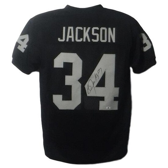 bo jackson autographed raiders jersey