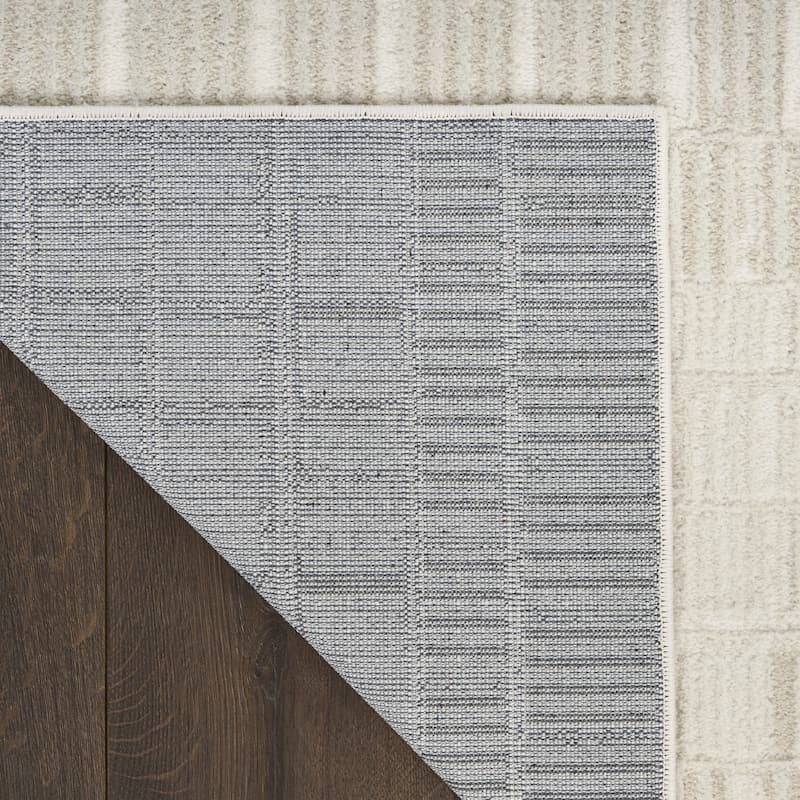 Nourison Nordic Indoor only Cream / Ivory Abstract Area Rug