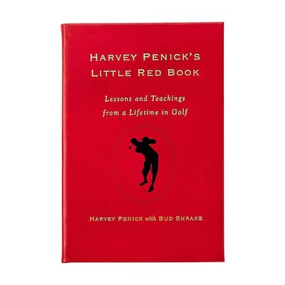 Graphic Image Harvey Penick's Little Red Coffee Table Book, Leather, Red