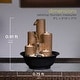 preview thumbnail 3 of 10, Alpine Corporation 11" Tall Indoor Tiered Column Tabletop Fountain with 3 Candles