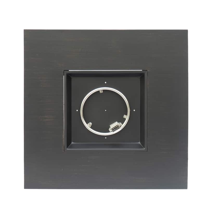 39 in. W x 39 in. D x 13 in. H Square Propane Burning Outdoor Fire Pit