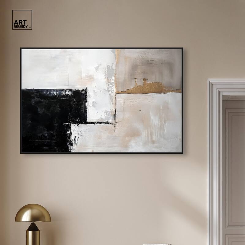 Black Dust and White Ash II Canvas by Art Remedy