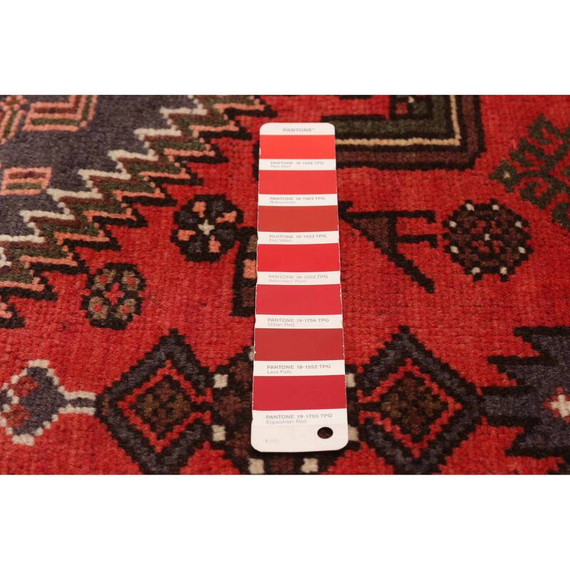 ECARPETGALLERY Hand-knotted Andelz Red Wool Rug - 4'0 x 5'11