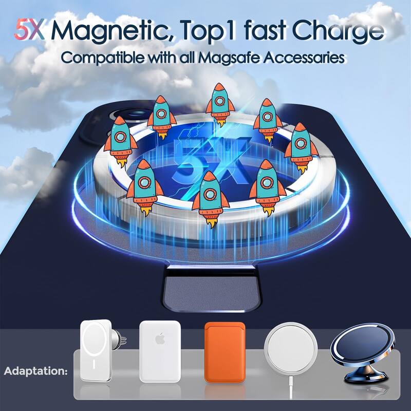 iPhone 16 Case, Liquid Silicone, Moisturizing Factor, Extreme Soft Slim Phone Case with Stand Compatible with MagSafe 6.1 inch