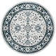 preview thumbnail 59 of 71, SAFAVIEH Isabella Hazbie Traditional Floral Oriental Area Rug 6'7" Round - Cream/Navy