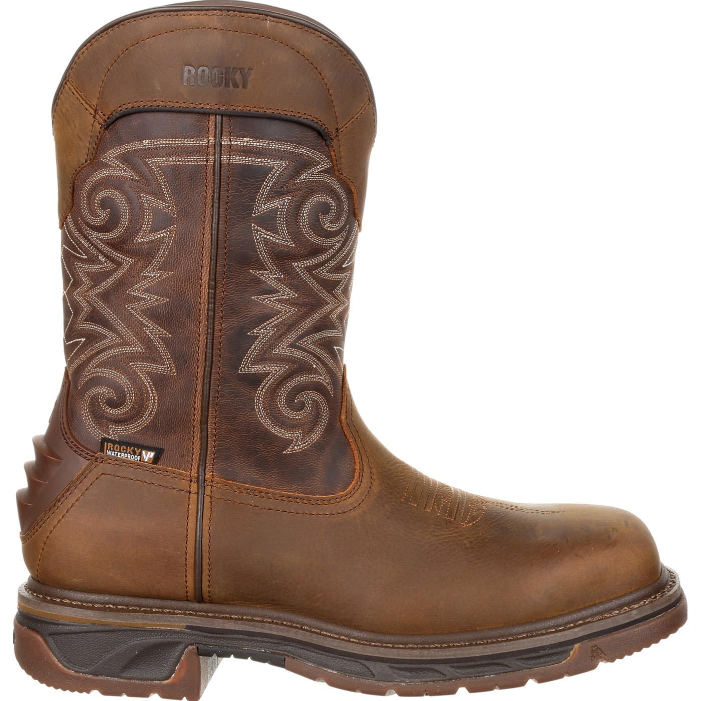 comfortable pull on work boots
