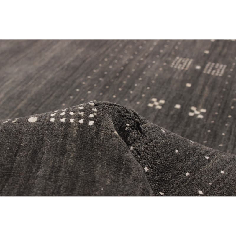 Kashkuli Gabbeh Grey Rug 4'7" x 6'5" - 4'7 x 6'5