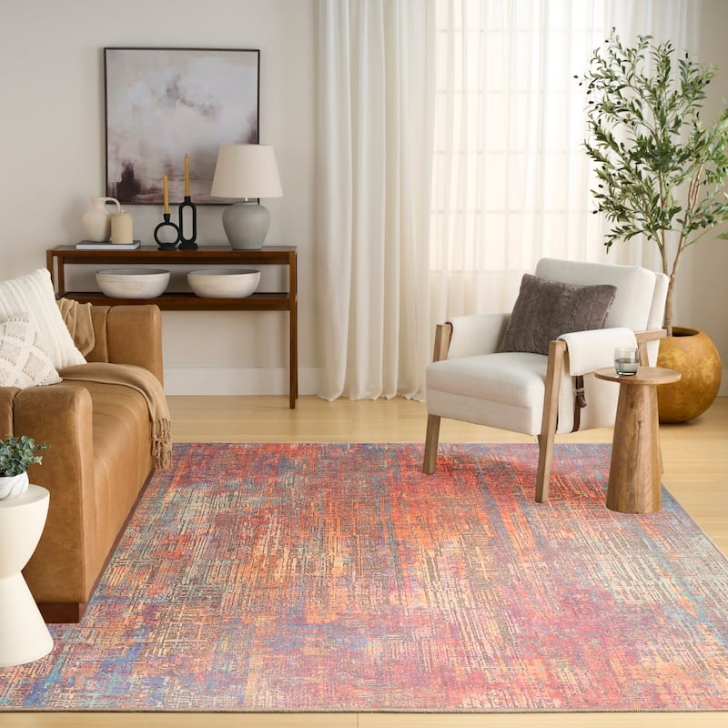 Nourison Botanical Washables Indoor only Abstract Area Rug