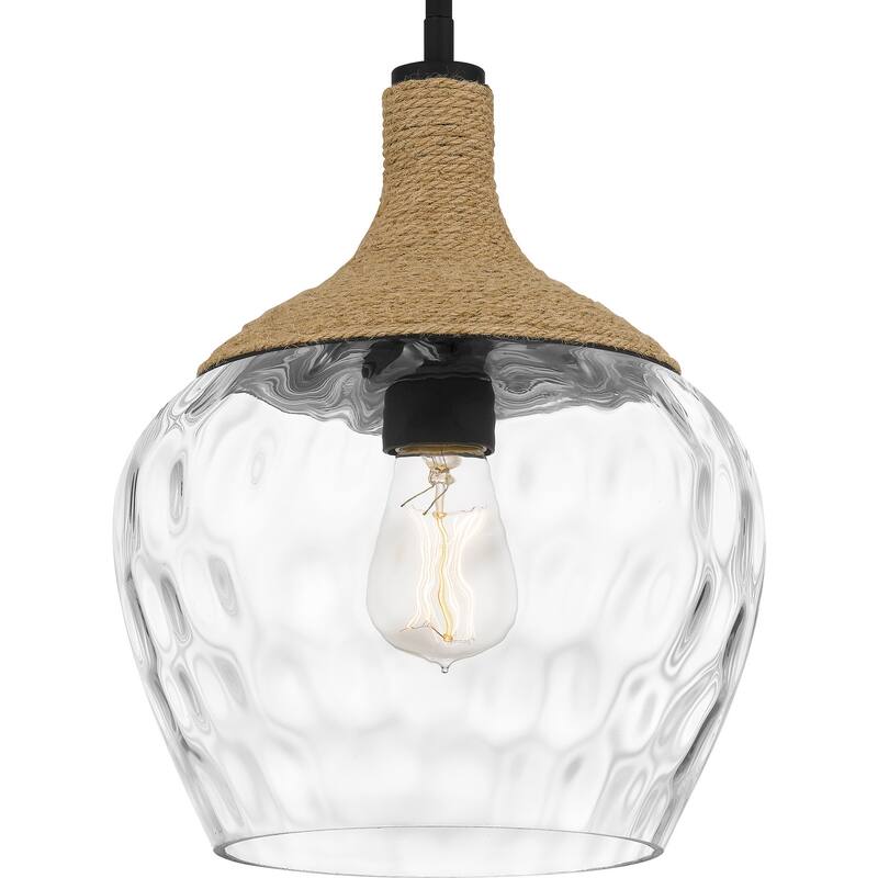 Quoizel Piccolo Pendant 1-Light in Matte Black