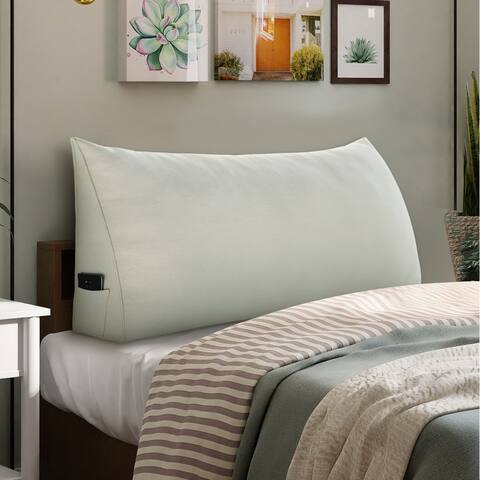 Bed Rest Wedge Reading TV Watching Back Support Headboard Pillow