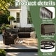 preview thumbnail 39 of 81, Rope Woven Patio Conversation Set with Swivel Chair & Settee Cushions