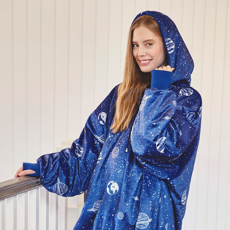 Nestl Warm Oversized Unisex Wearable Blanket Hoodie - Reversible Cozy Snuggle Hoodie Blanket - Giant Sweater Blanket Hoodie