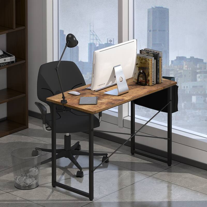 Gymax Modern Computer Desk 40''/47'' Study Writing Table w/ Storage