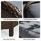 preview thumbnail 12 of 24, 5-Piece Outdoor Rattan Seating Set with Swivel Chairs & Coffee Table