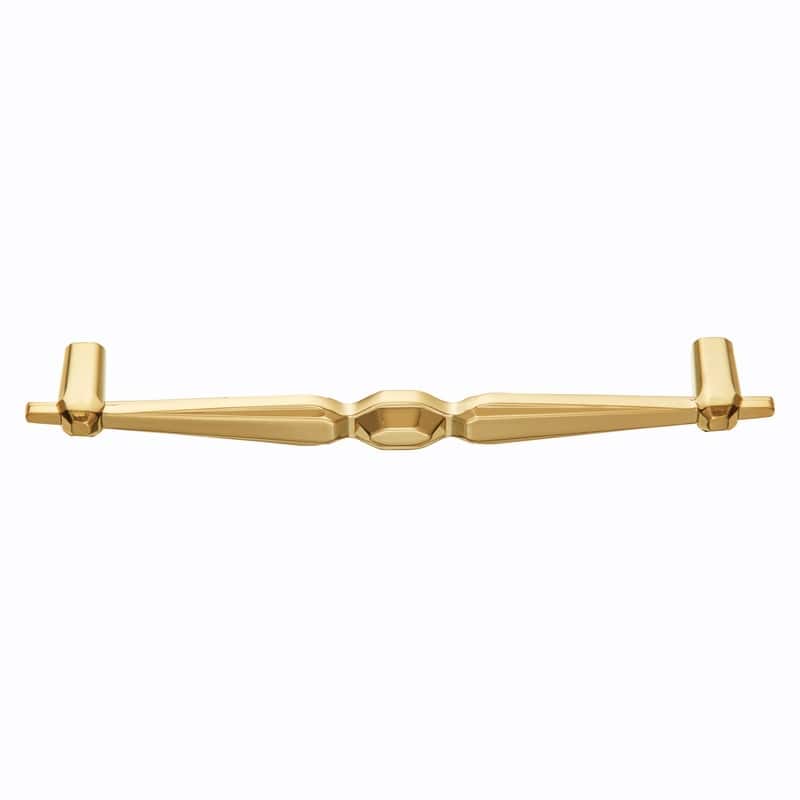 Utopia Alley Hanover Pull Handle-Polished Gold Drawer Drop Pull Handles, 6.3" Center to Center