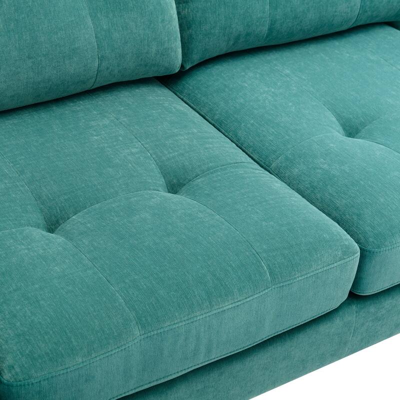 110" L-Shape Convertible Sectional Sofa Couch