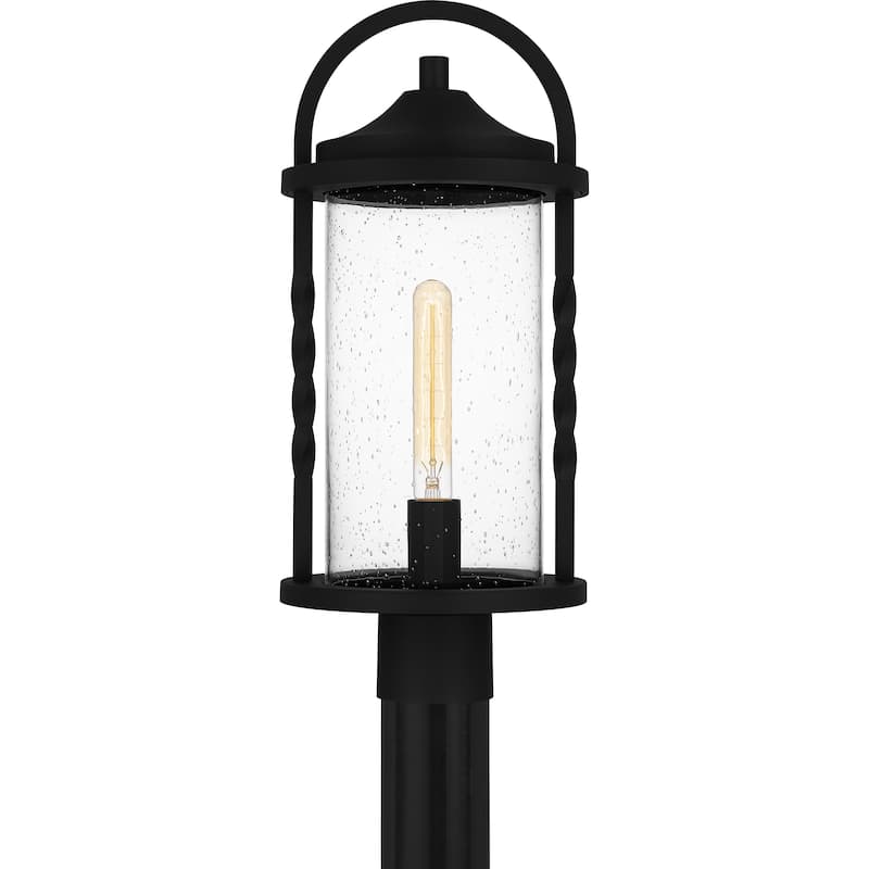 Reece 1-Light Earth Black Outdoor Post Lantern