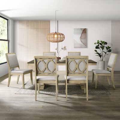 CraftPorch Elegant Farmhouse 7-piece Dining set