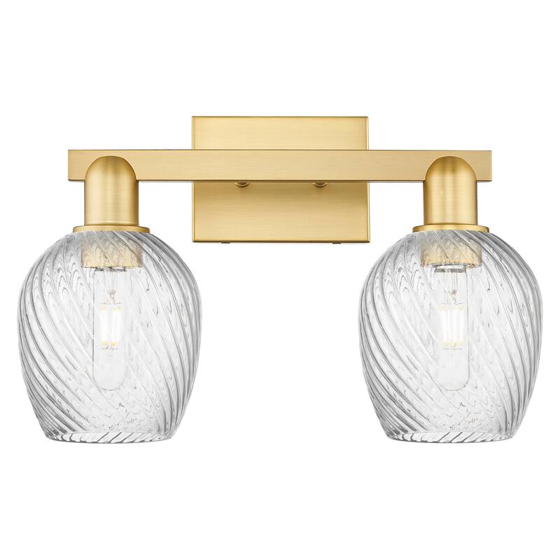 Innovations Lighting Endless Possibilities Arcadia - Salina - 2 Light 17" Bath Vanity Light - Clear/Satin Gold