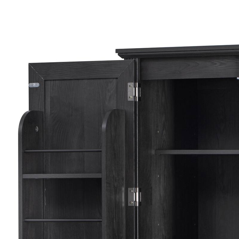 71" Tall Kitchen Pantry Storage Cabinet with Pull Out Cabinet Organizers for Kitchen