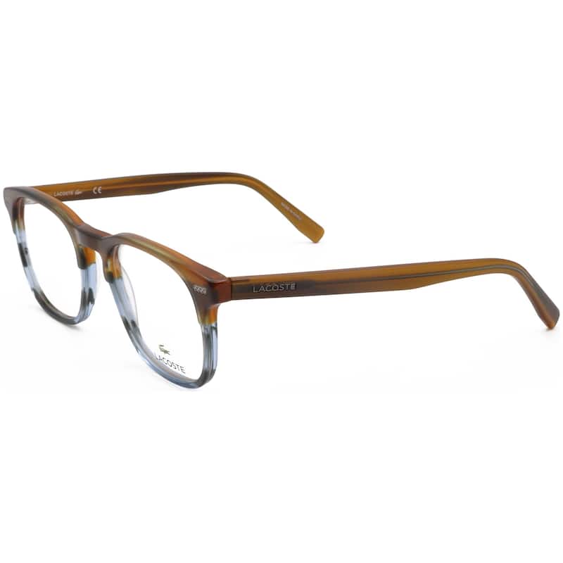 Lacoste Men's 50mm Striped Brown Blue Opticals L2832-215-50 - N/A