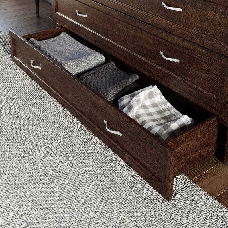 AFI Northfield Murphy Bed Chest with 6" Mattress, Storage Drawer & Built-In Charger