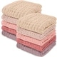 preview thumbnail 64 of 134, Baby Washcloths Muslin Cotton, Large 10"x10" by Comfy Cubs Pack of 10 - Multi Girl