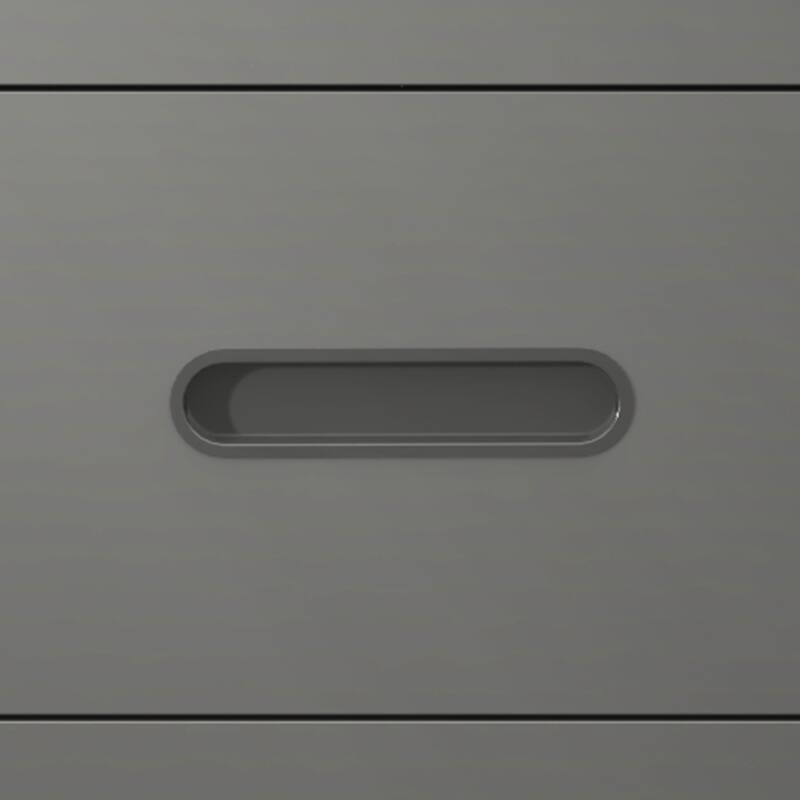 Black and Grey Steel Storage Cabinet with Raised Top and Smooth Sliding Drawers for Garage - 29.53"W x 16.54"D x 34.65"H