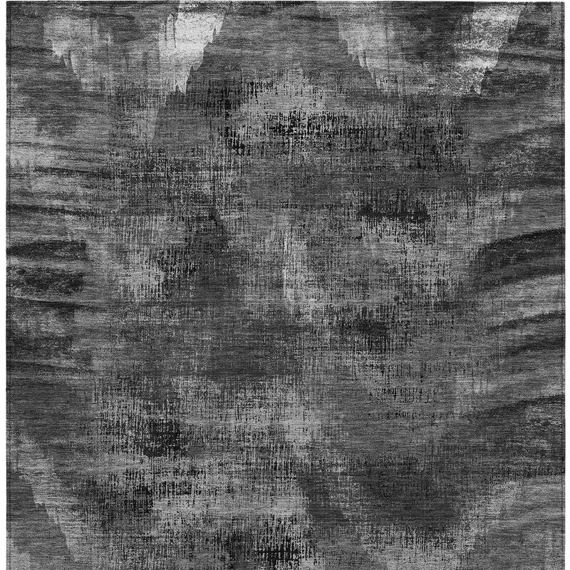 HomeRoots Abstract Transitional Rectangle Outdoor Rug