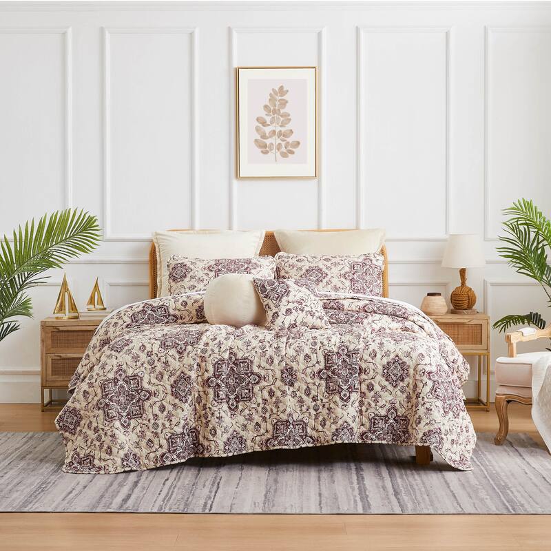 Persia 7-Piece Oversized Quilt Bedding Set