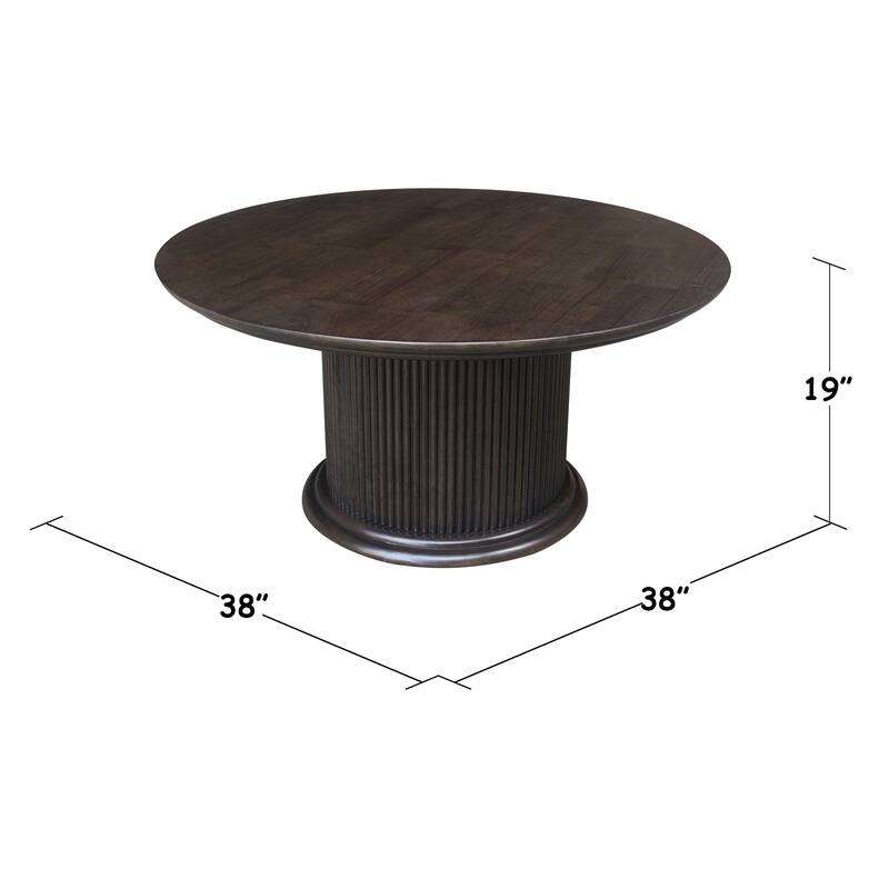 Haven Solid Wood Round Coffee Table