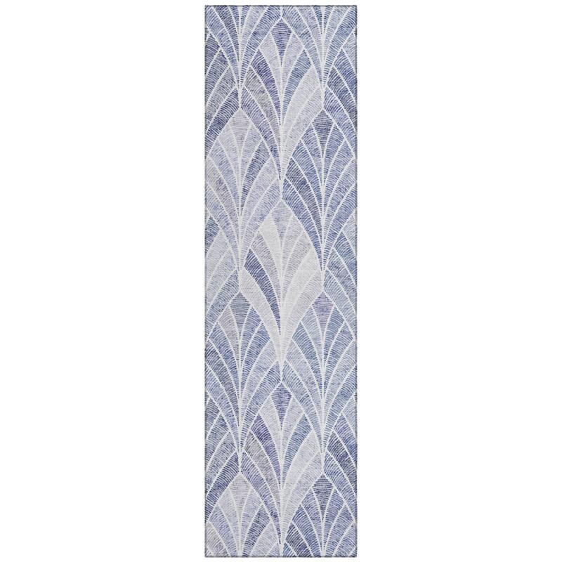 Machine Washable Indoor/ Outdoor Chantille Modern Mosaic Rug